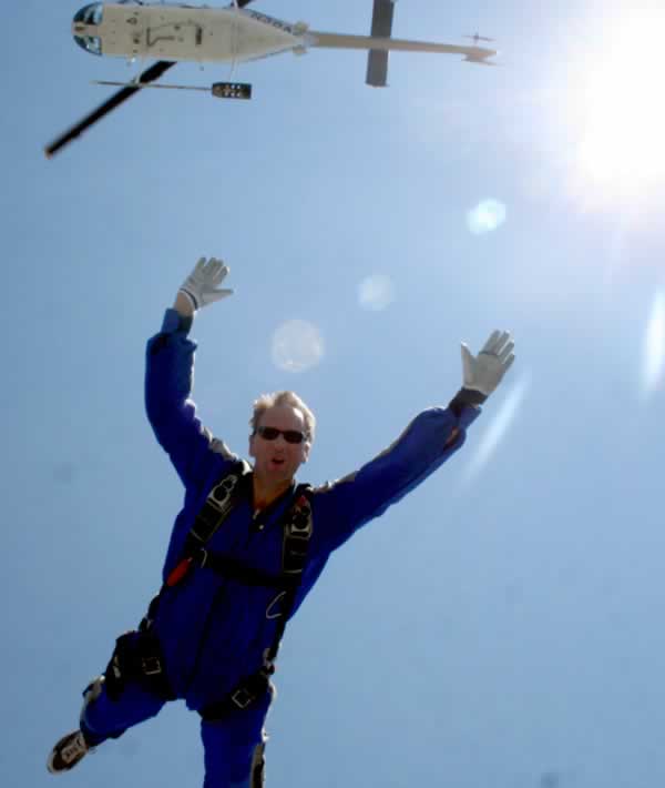 Greg Sabin skydiving